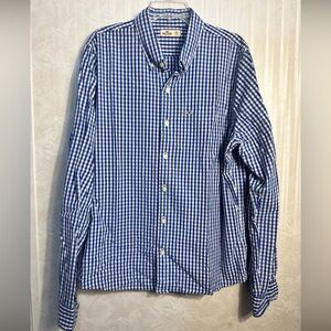 Blue Checkered Men's Shirt Hollister XXL